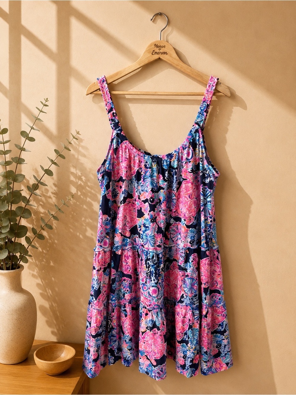 Lilly Pulitzer Loro Swing Dress in High Tide Navy Size XL - Picture 1 of 7